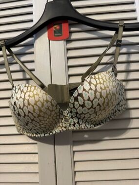 Animal Print Push-Up Bra in Olive and Cream Victoria’s Secret